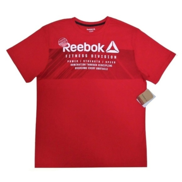 Reebok Other - NWT Reebok Mens Crew Neck T-Shirt L Red